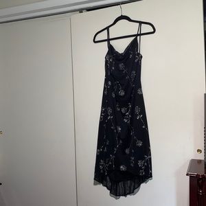 Be Smart Slip Dress, Size 5, Black/Silver